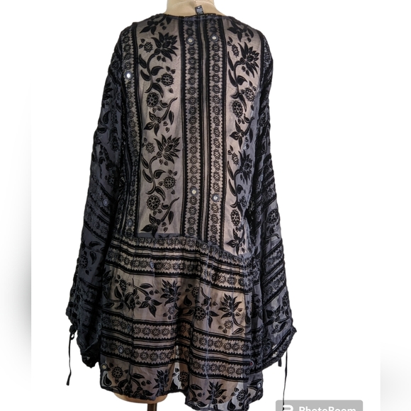 For Love & Lemons Black Mirror Embellished Dress, M, EIC - Picture 4 of 6